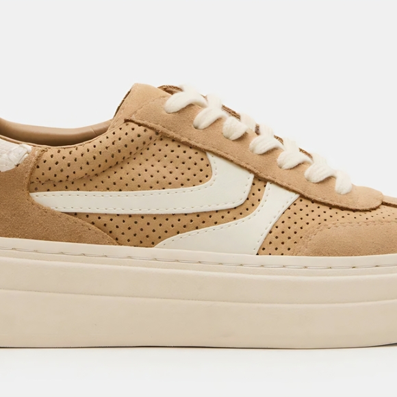 Steve Madden Tan and Cream Women's Sneakers - Picture 8 of 12